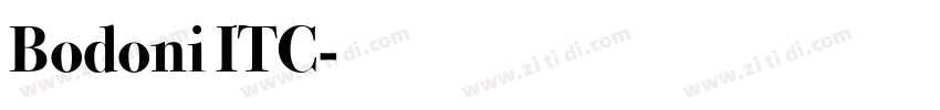 Bodoni ITC字体转换 Bodoni ITC字体转换
